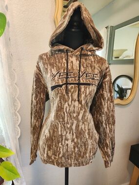 Yee Yee Women's Brown Camo Hoodie Sweatshirt